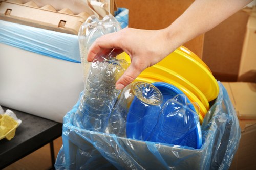 Professional team sorting items for clearance in Shoreditch